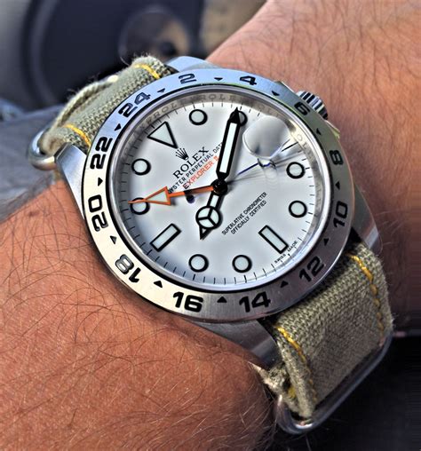 rolex explorer ii canvas strap|rolex explorer 2 watch straps.